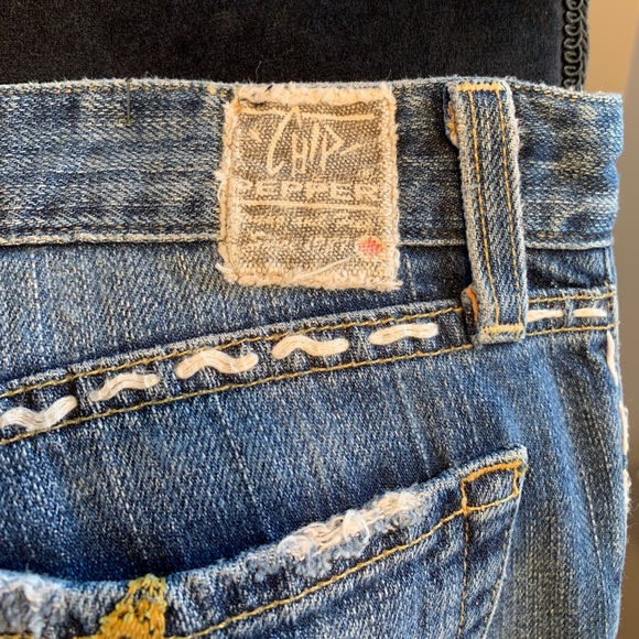 Chip & Pepper Vintage Blazing Saddle Boho Jeans Size 25 - Picture 4 of 7